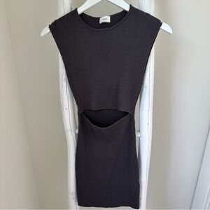 Aritzia Wilfred Cutout Knit Mini Dress Size Small